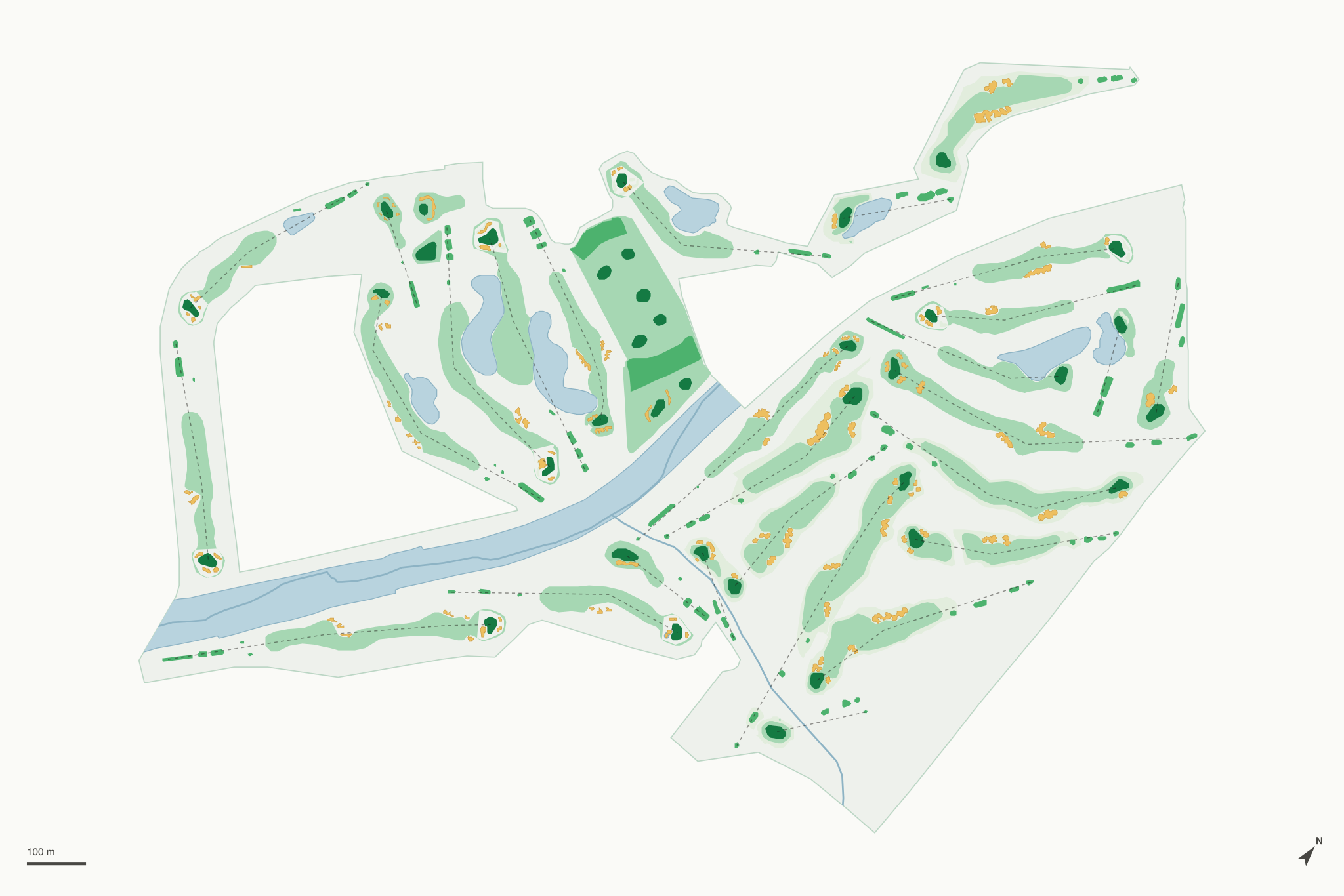Map of Omni Tucson National Golf Club