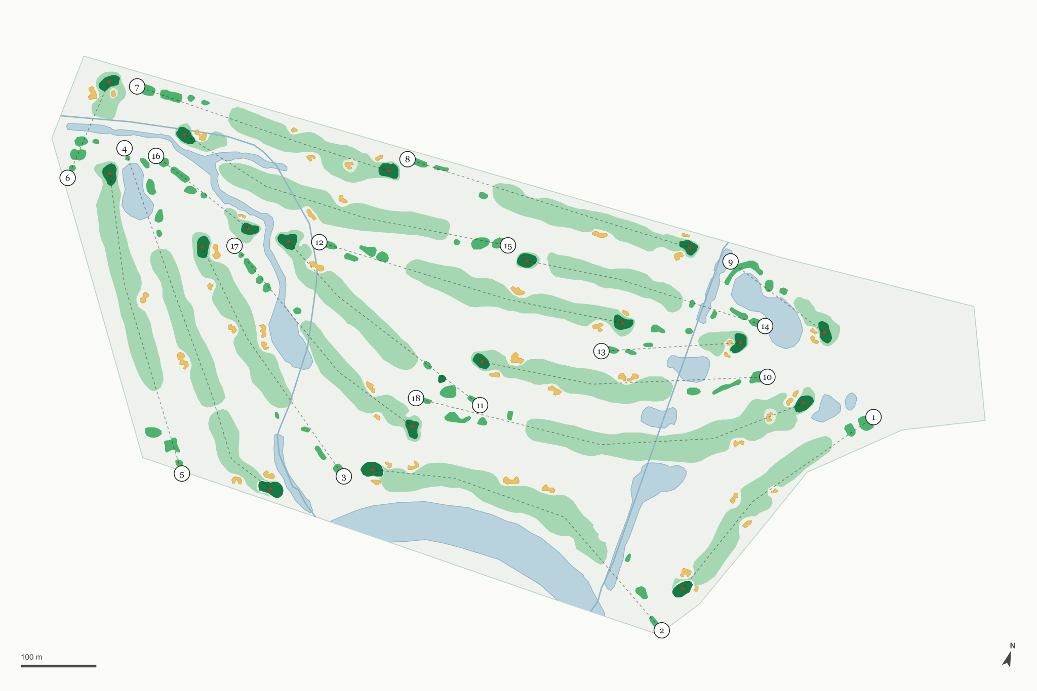 Map of Chevy Chase Country Club