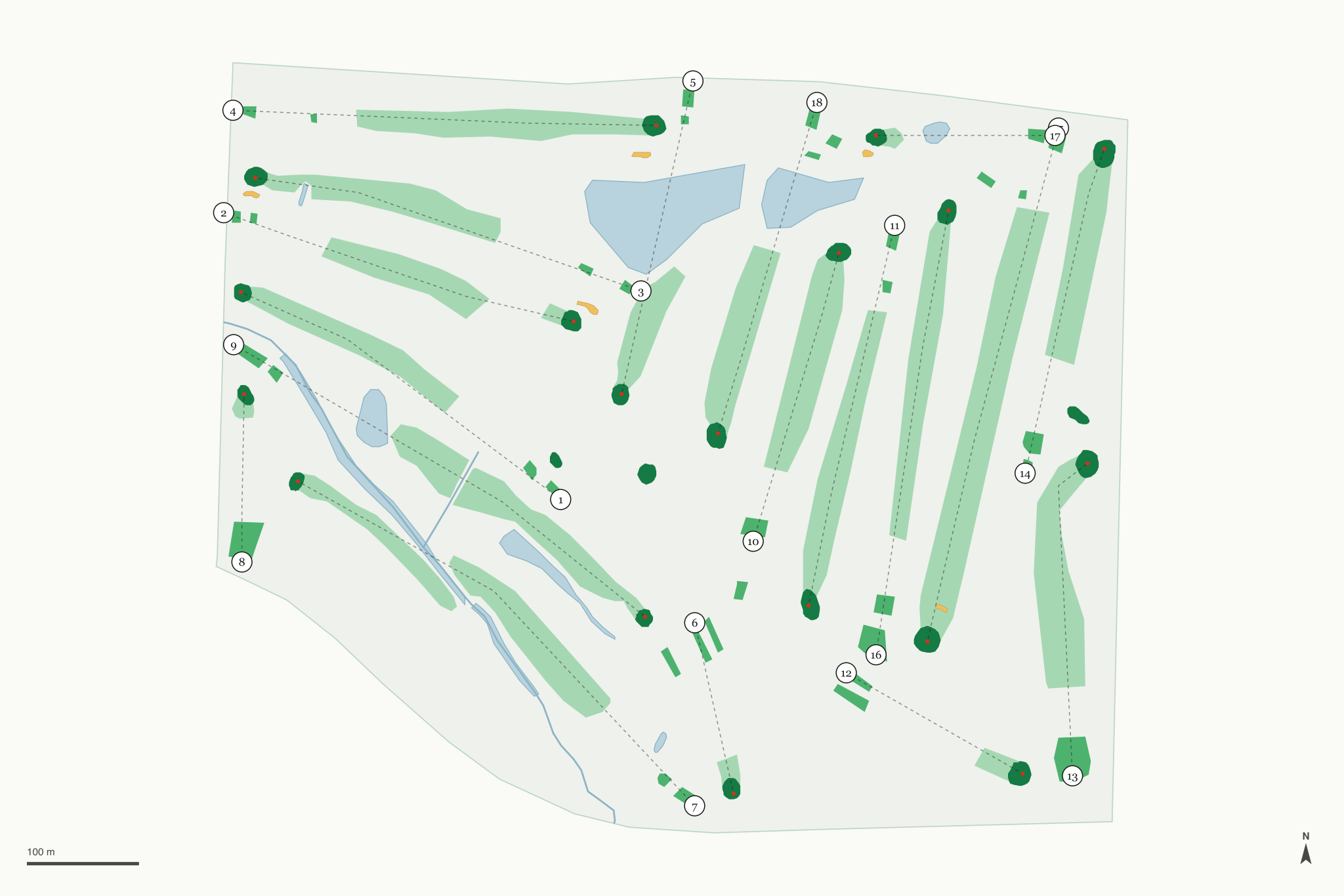 Map of Jaycee Public Golf Course