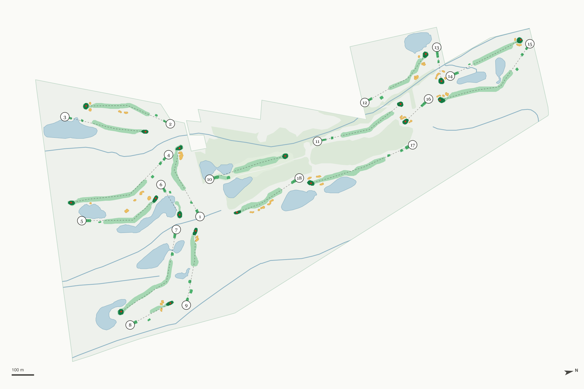 Map of Lake Erie Metropark Golf Course