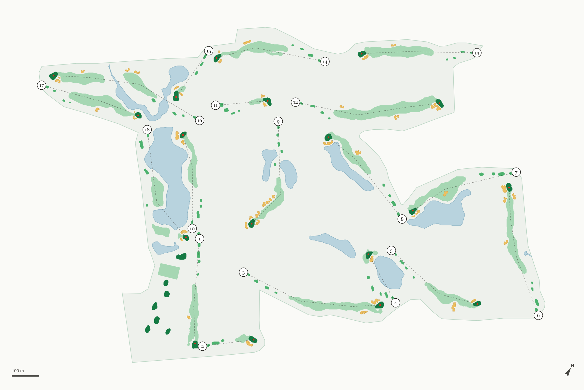 Map of Champions Pointe Golf Club