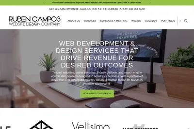 Screenshot of the RC Website Design Company homepage