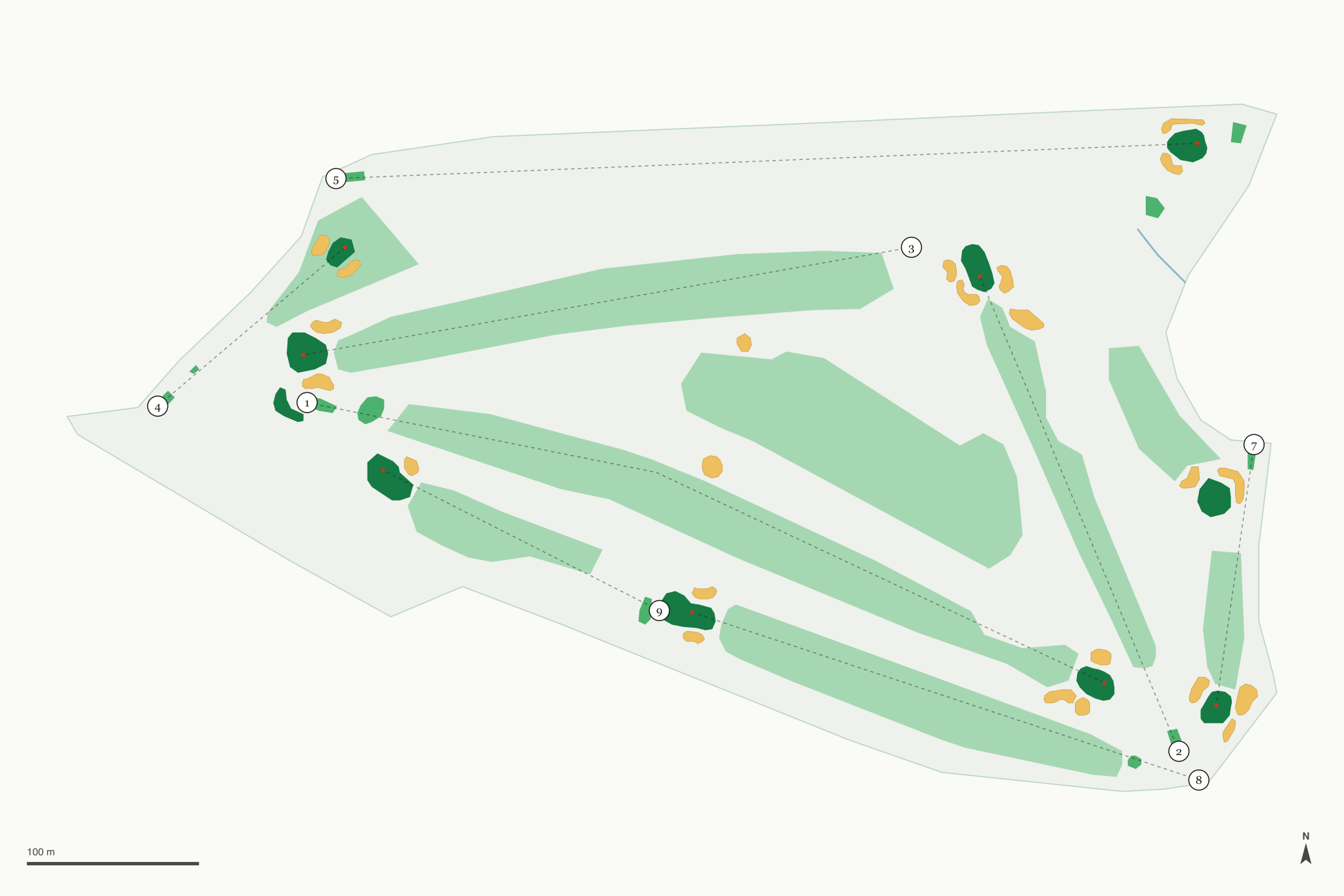 Map of Grays Harbor Country Club
