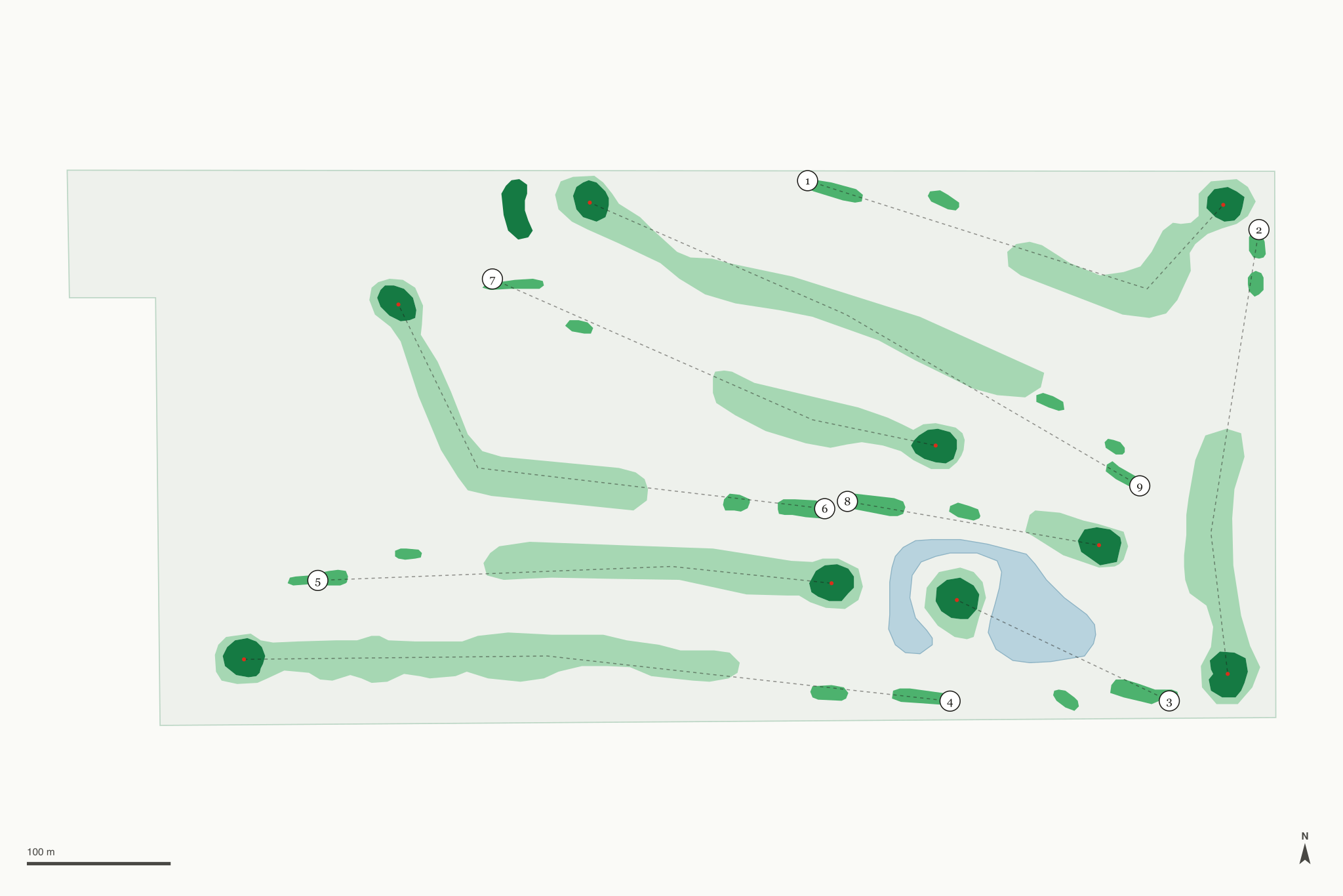 Map of Quail Run Golf Course
