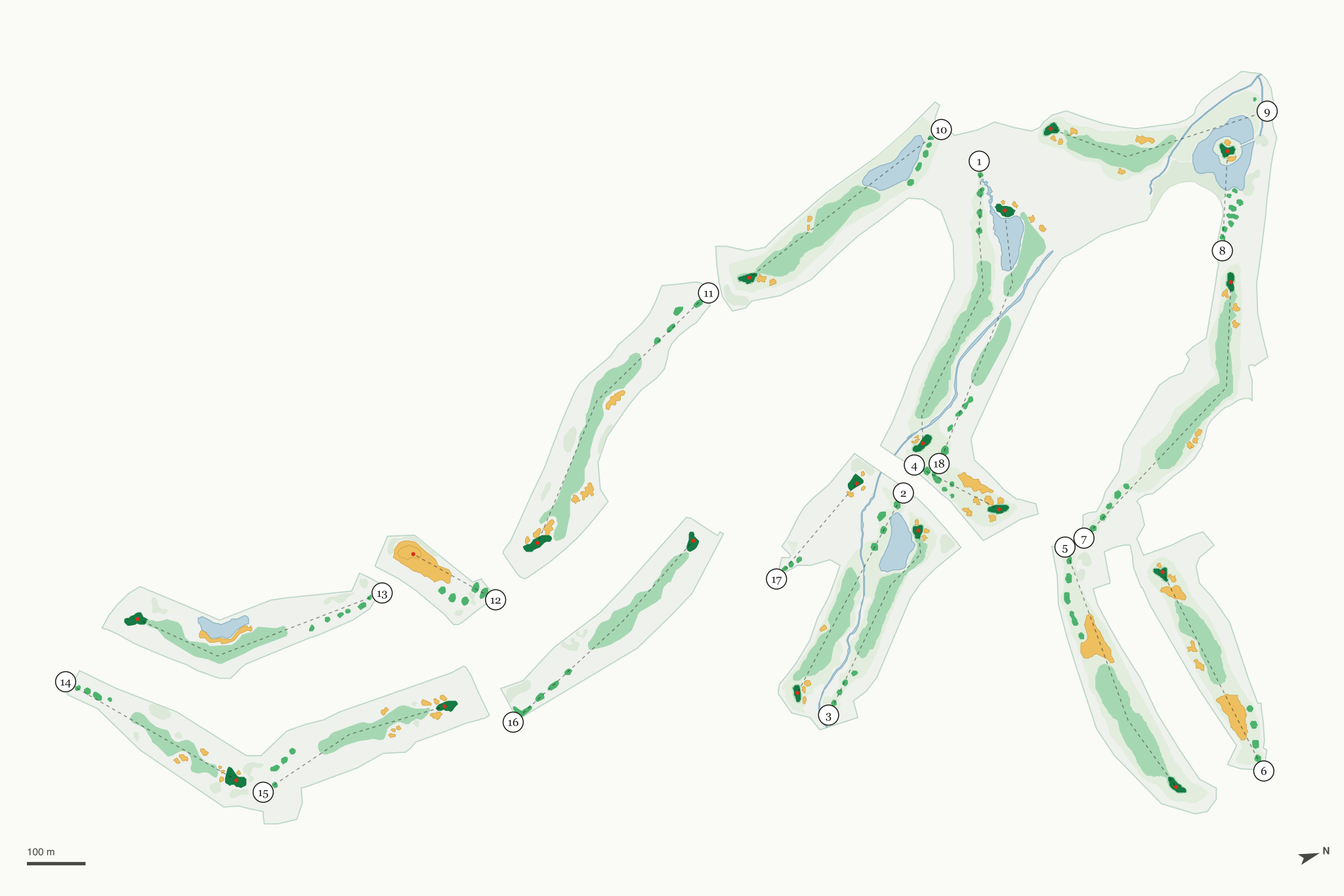 Map of Redhawk Golf Club