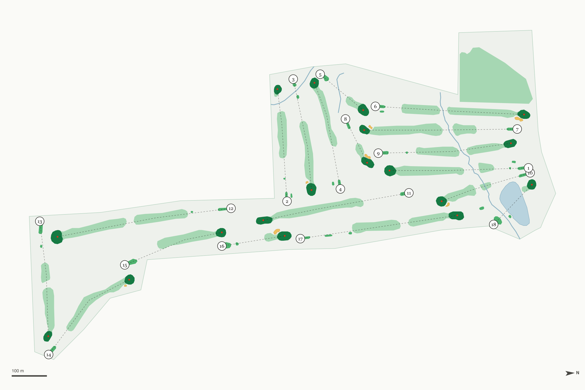 Map of Valleaire Golf Club