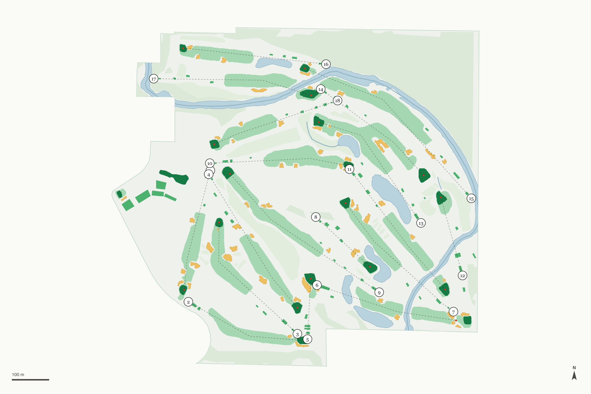Map of Cedar Rapids Country Club
