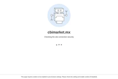 Screenshot of the CBI Market homepage