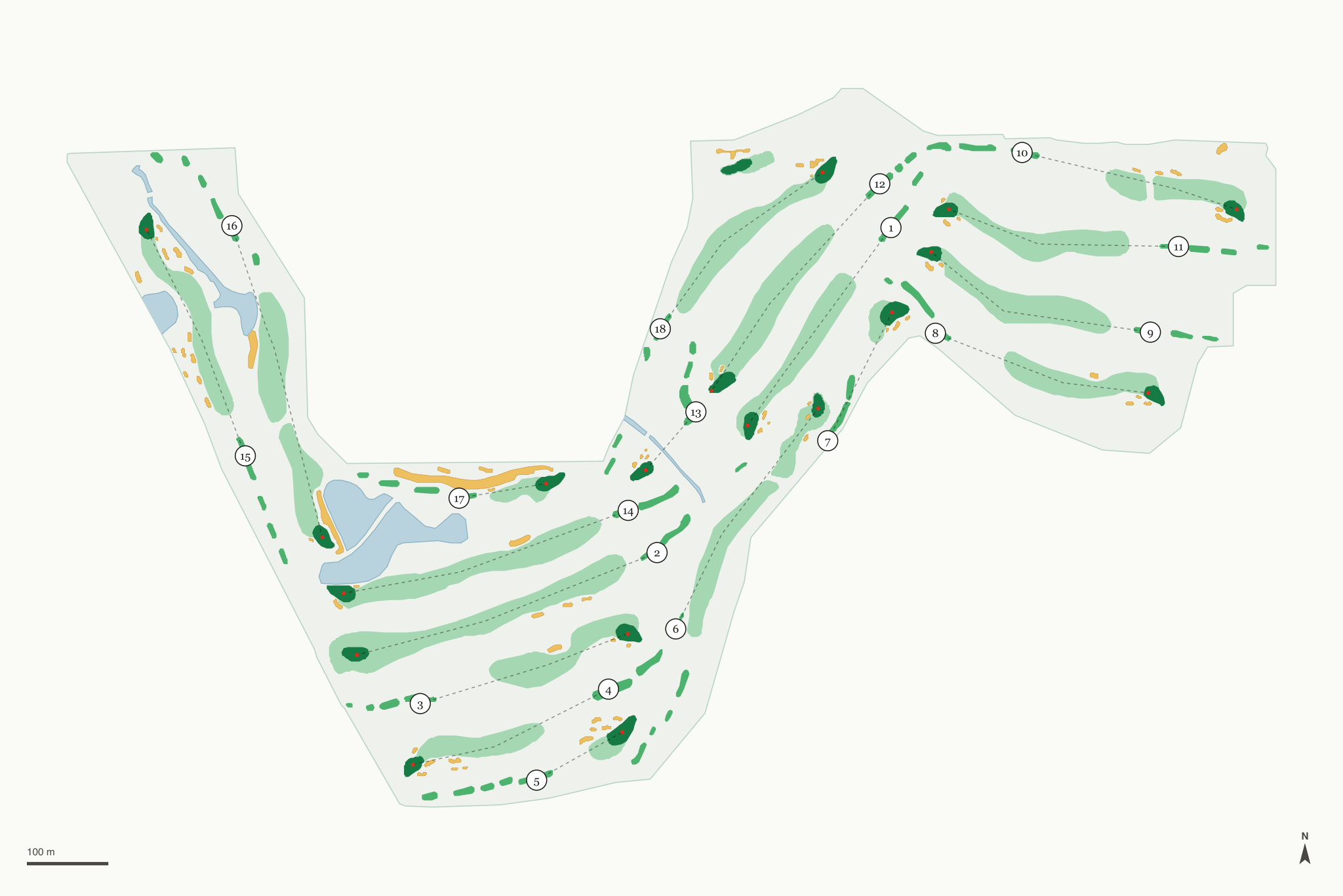 Map of Ackerman-Allen Course