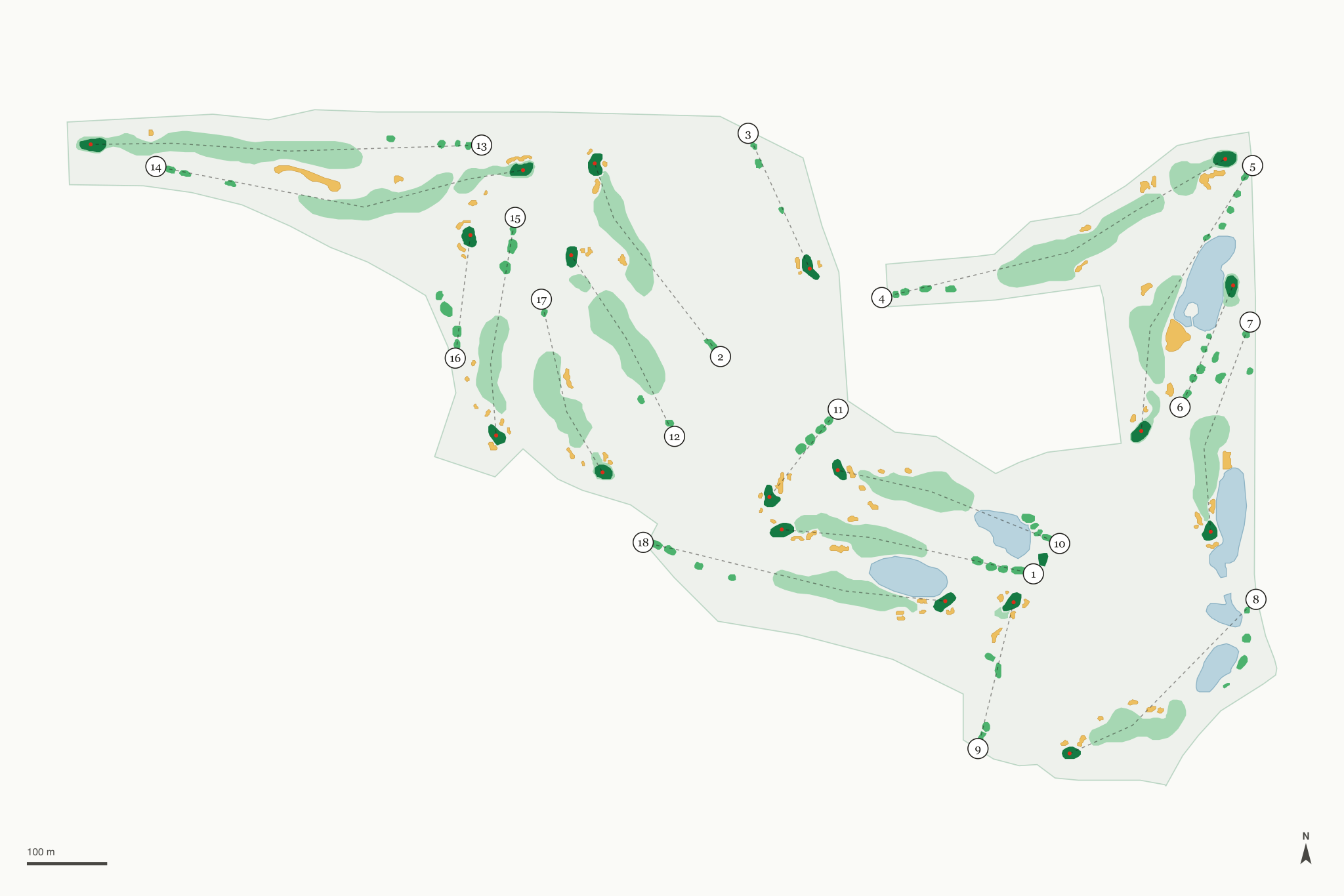 Map of Mt. Woodson Golf Club