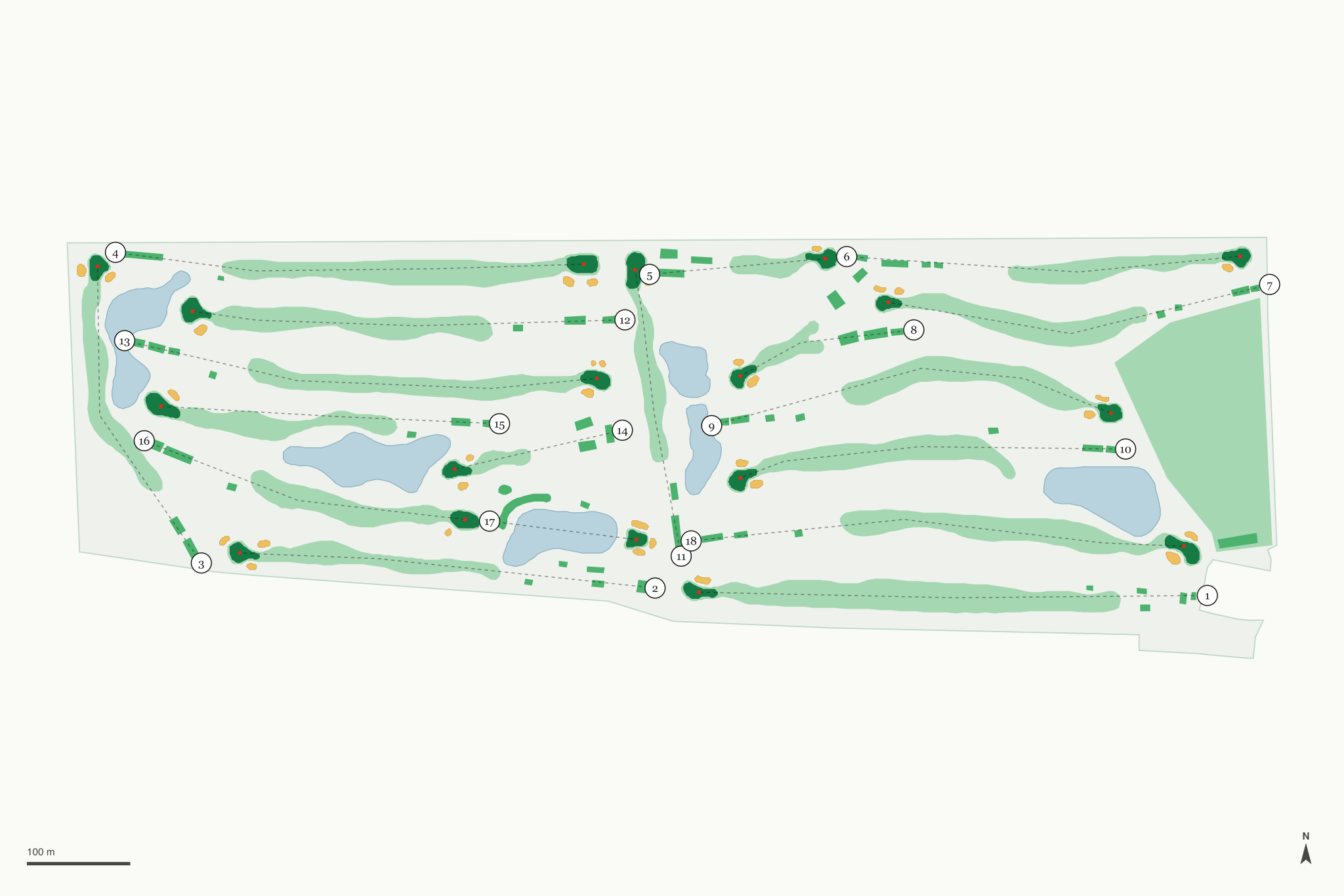Map of Manteca Park Golf Course