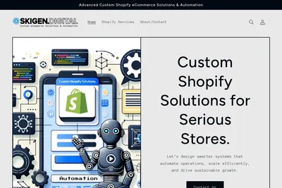 Screenshot of the Skigen Digital Services LLC homepage