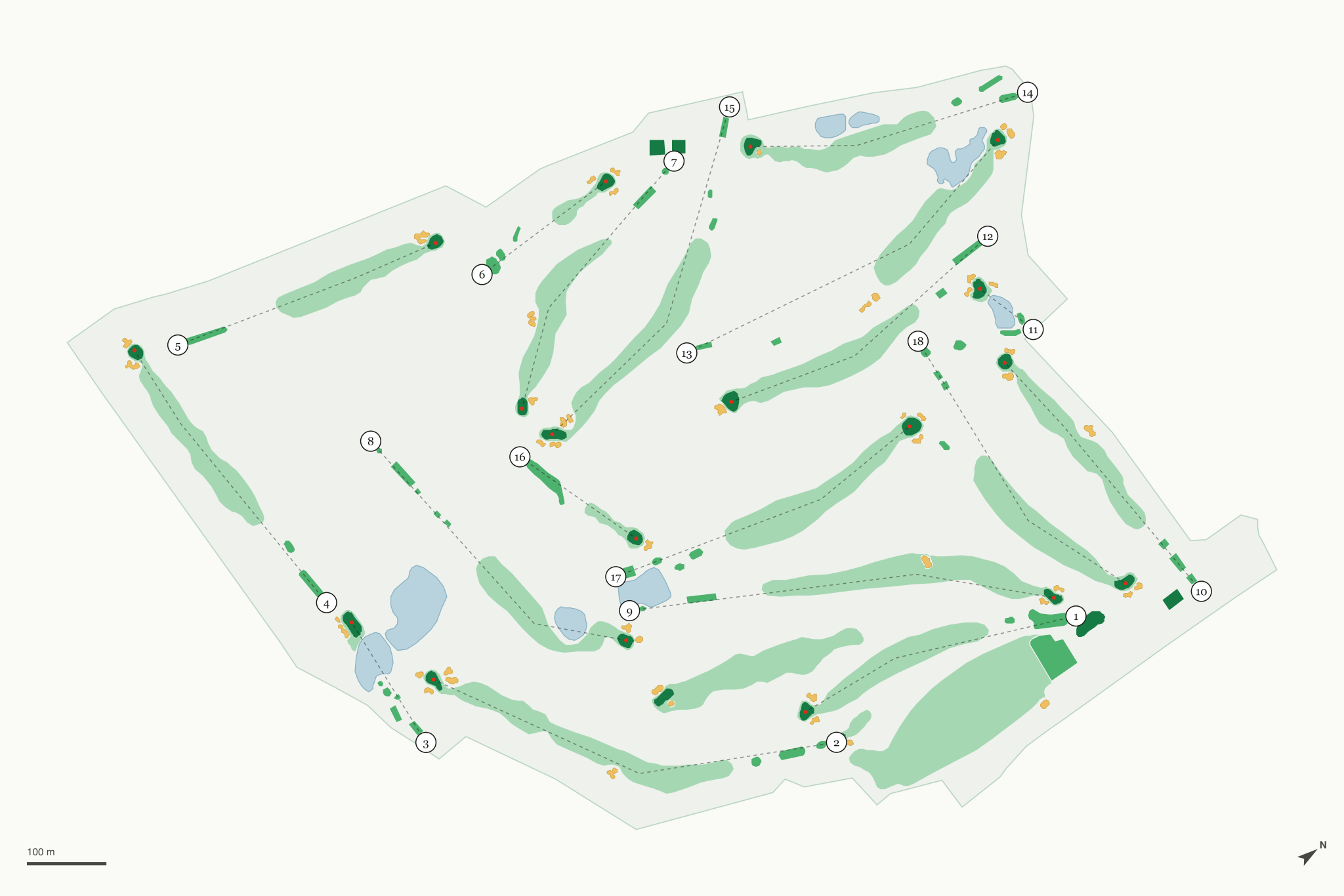 Map of Bend Golf Club