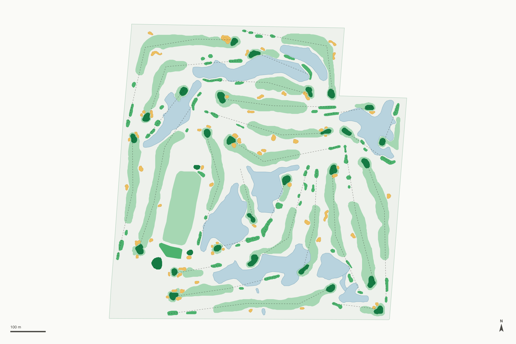 Map of Links At Boynton Beach Golf