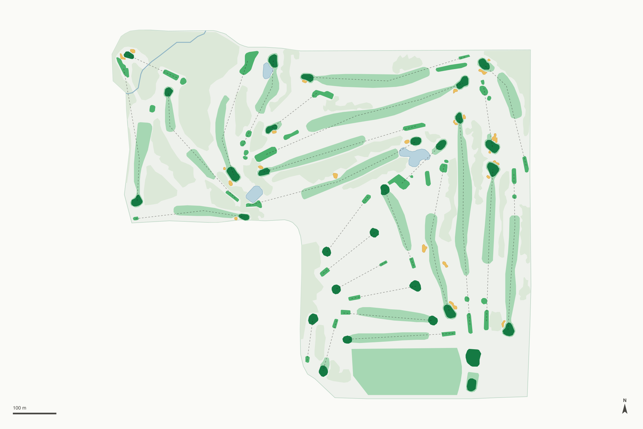 Map of Meadow Park Golf Course