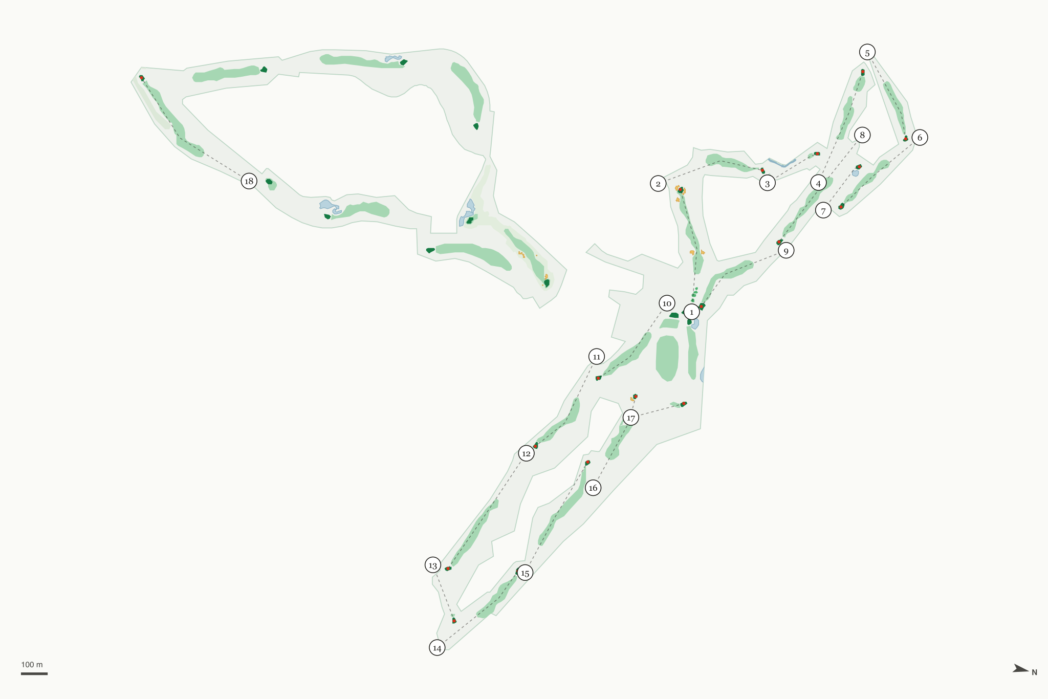 Map of North Ranch Country Club