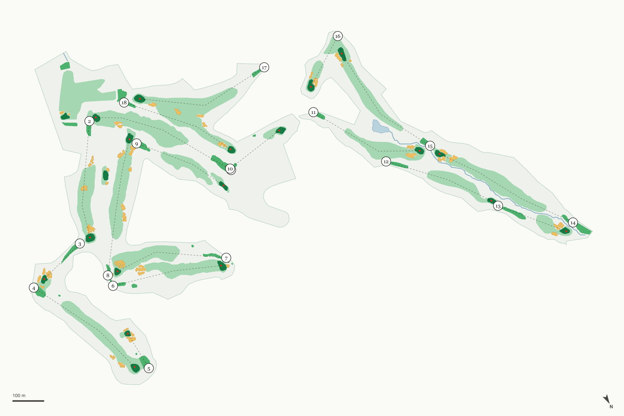 Map of Bel-Air Country Club
