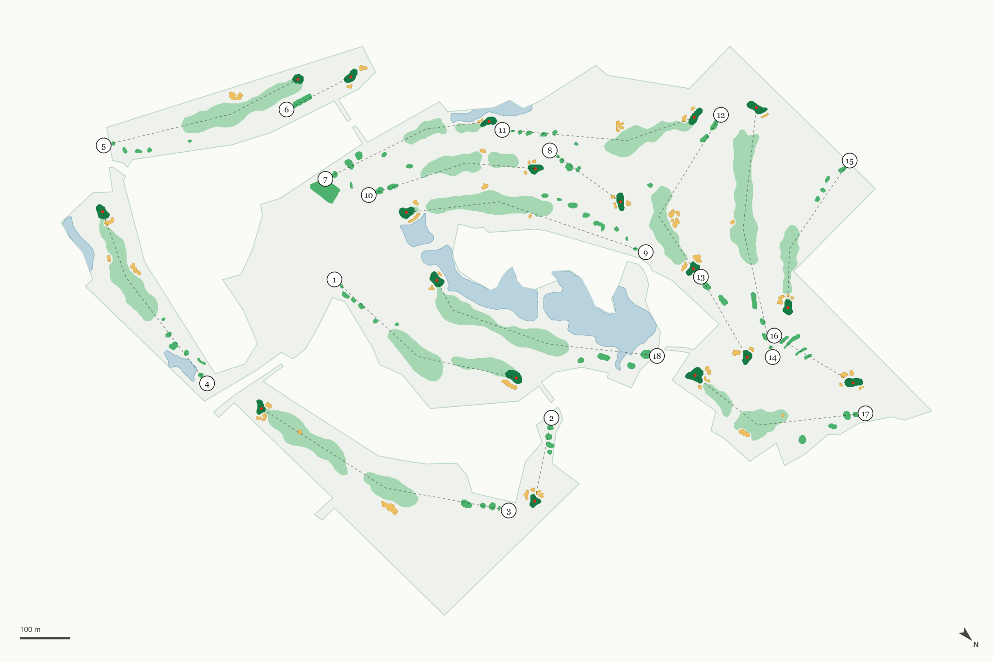 Map of Far Oaks Golf Club
