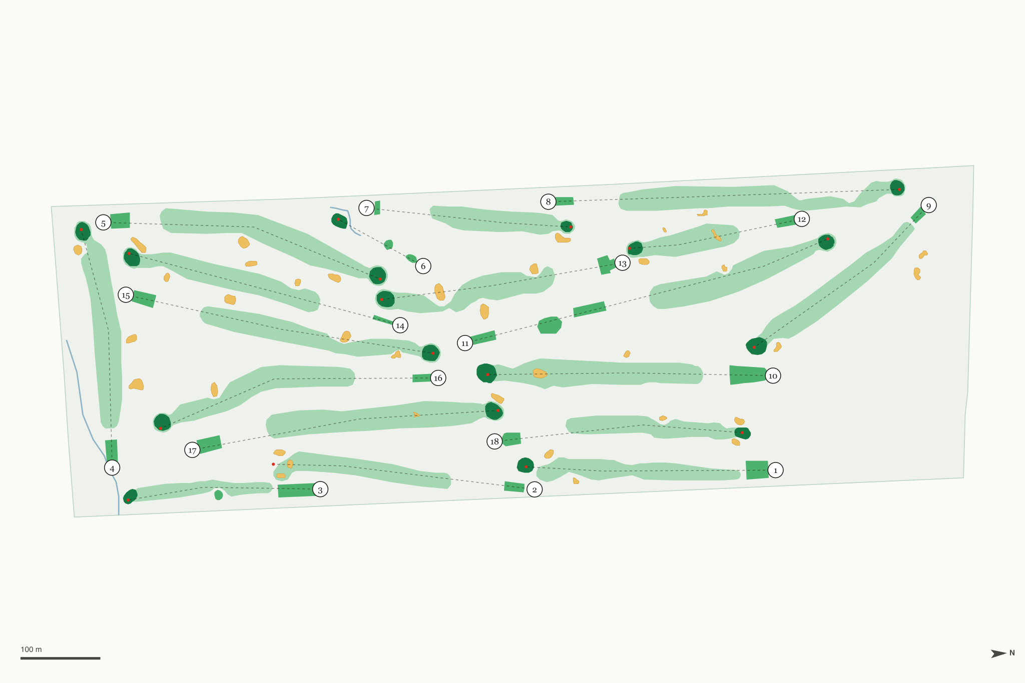 Map of Ingersoll Golf Course
