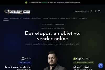 Screenshot of the Dominando tu negocio homepage