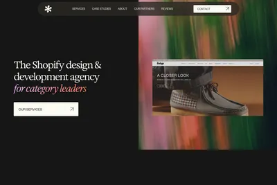Screenshot of the Coldsmoke Creative homepage