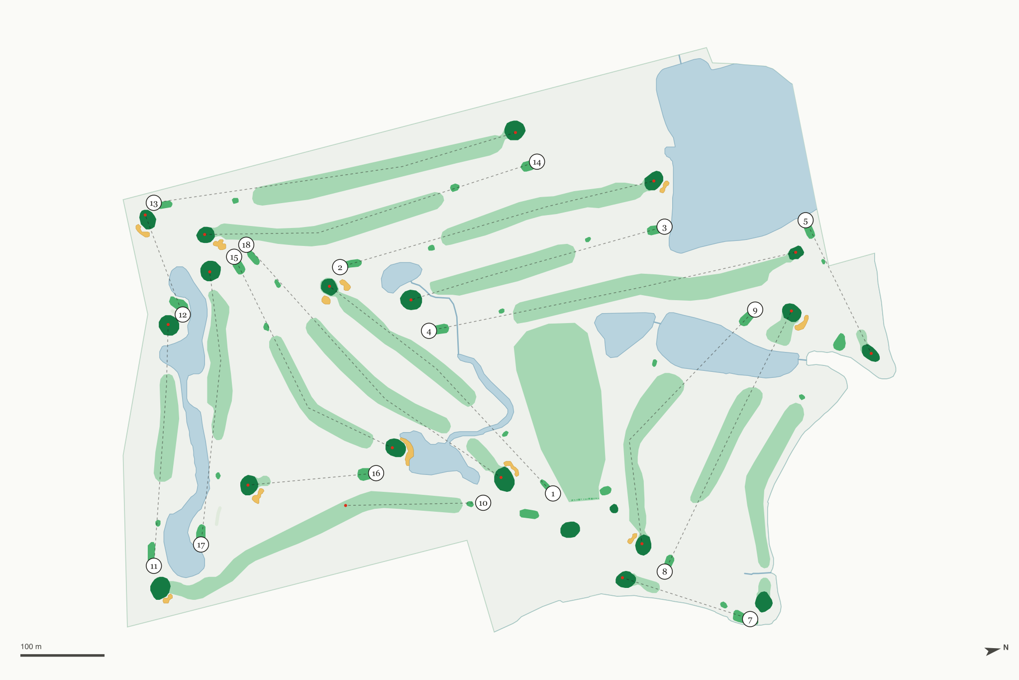 Map of Bay Pointe Golf Club