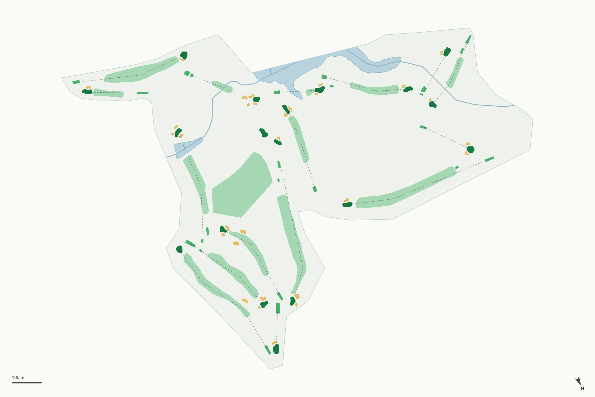 Map of Pine Oaks Golf Course