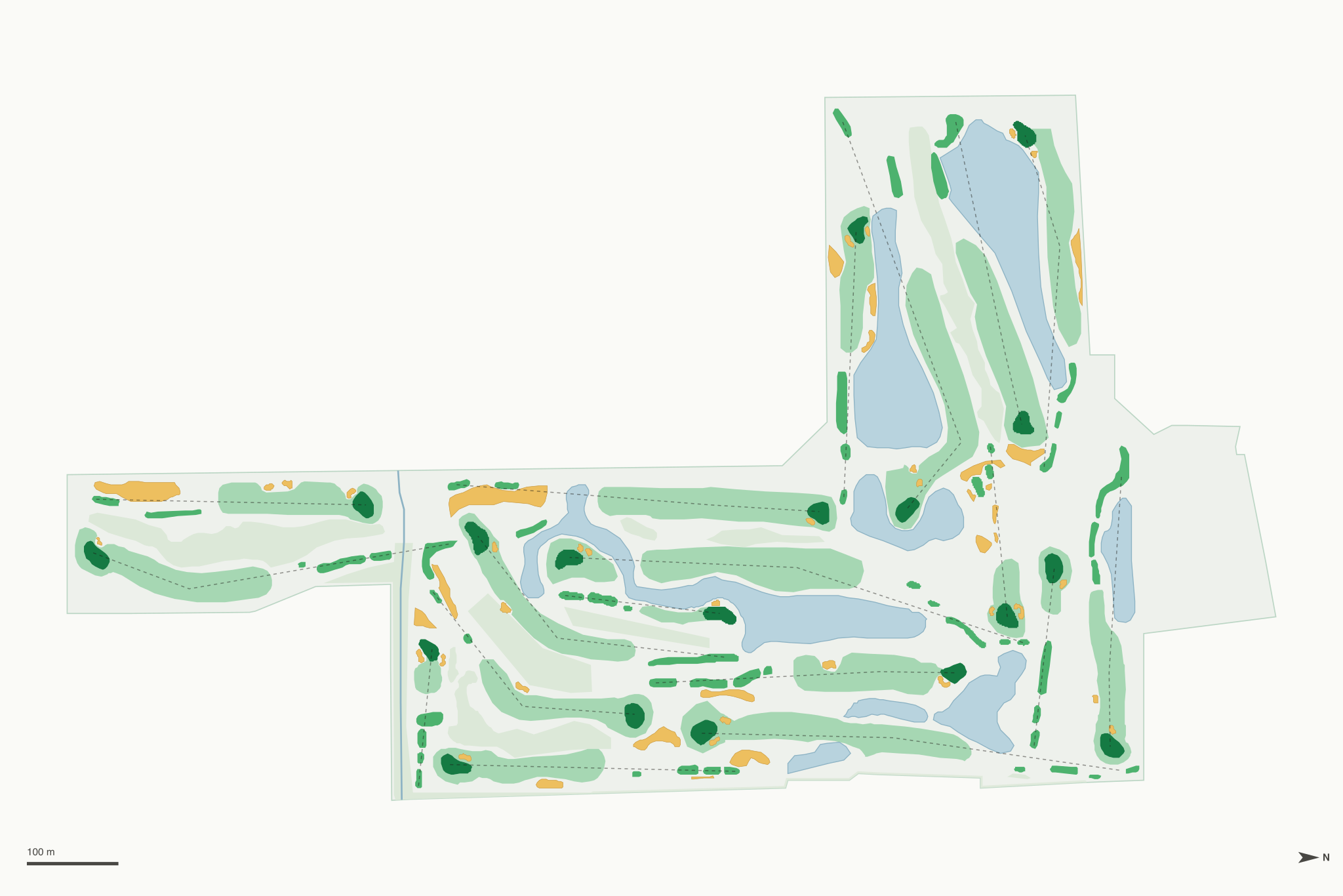 Map of Jacksonville Beach Golf Club