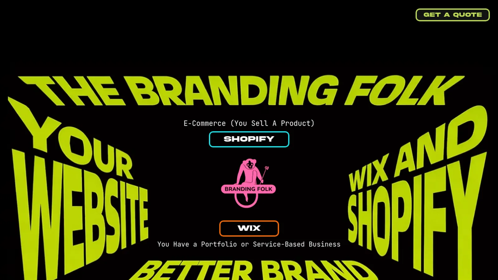 Screenshot of the Jacob Parnell | The Branding Folk homepage