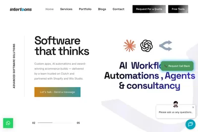 Screenshot of the ECommerce Developers Kochi, Calicut , Thrissur , Thiruvananthapuram Kerala homepage
