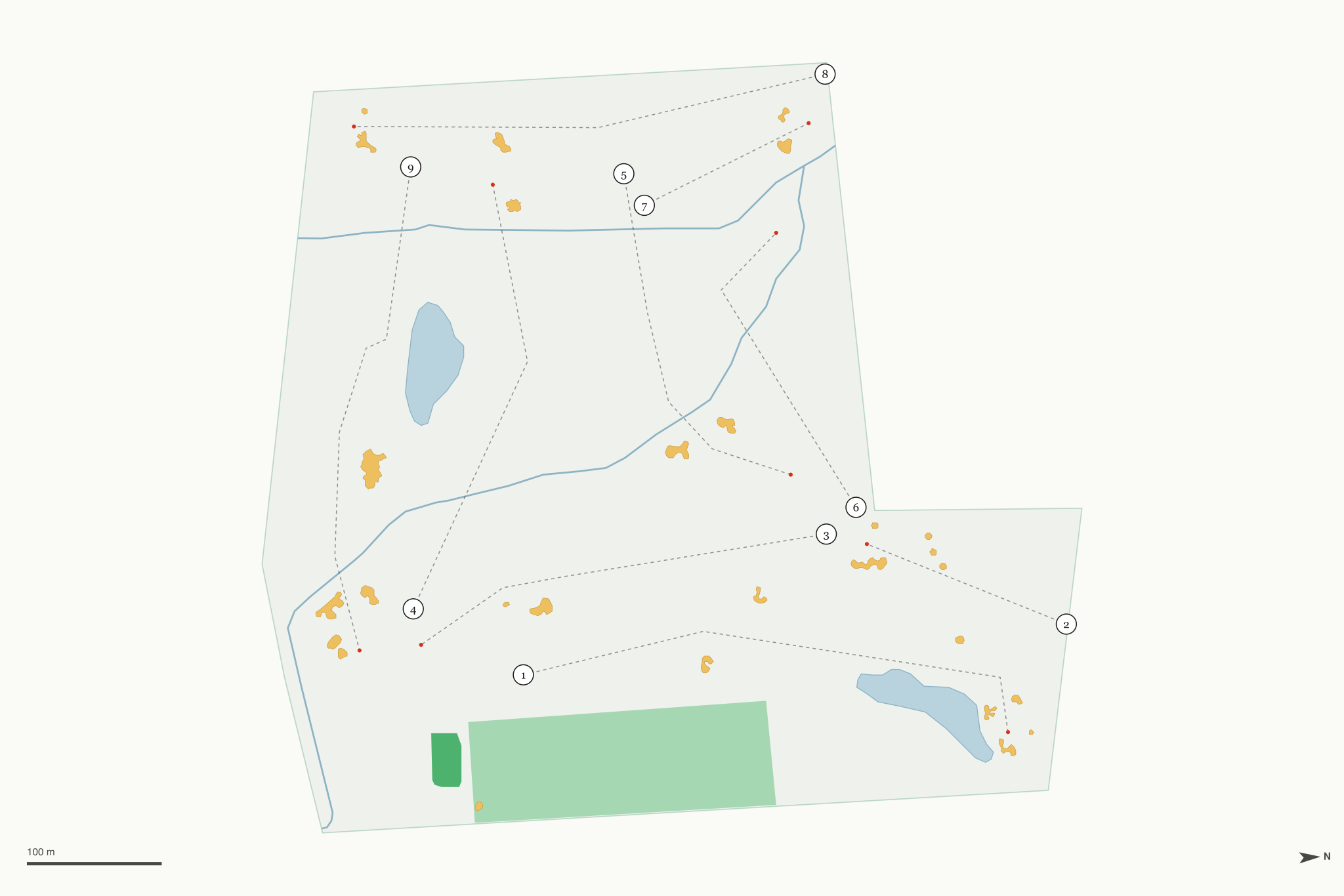 Map of Century Oaks Golf Course