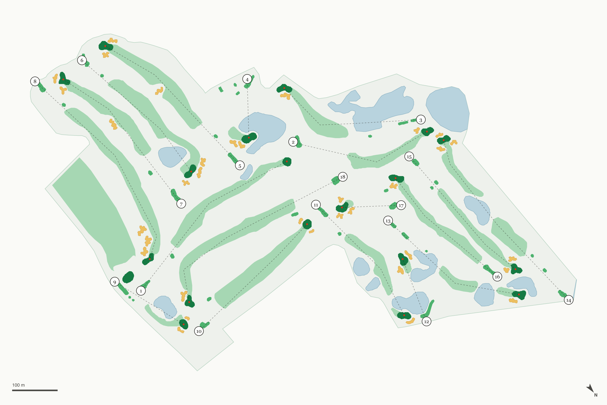 Map of Cumberland Golf Course