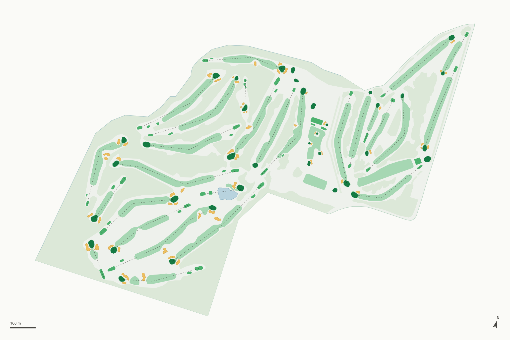Map of Bullseye Golf Club