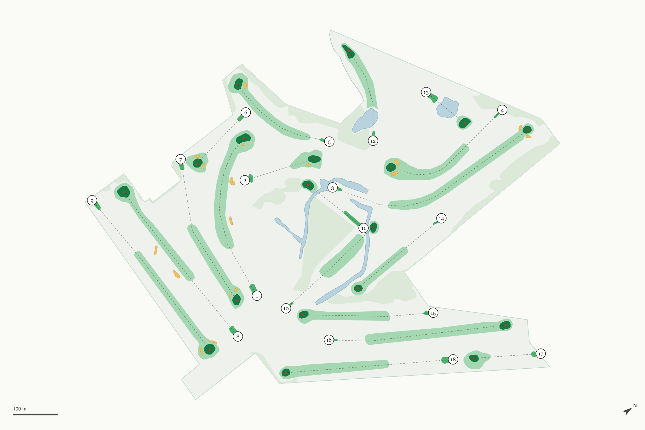 Map of Meridian Sun Golf Club