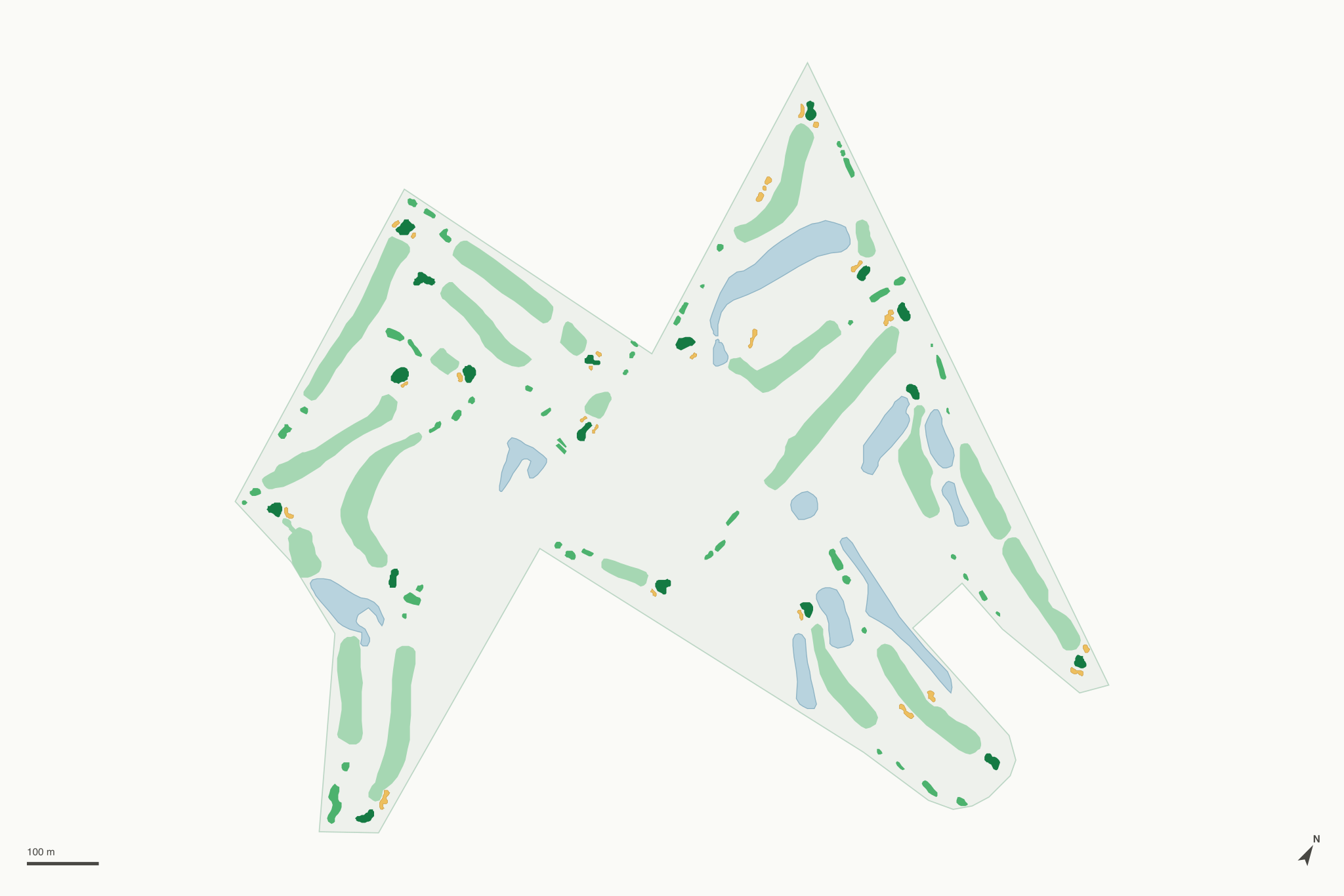 Map of Roland Barkau Memorial Golf Course