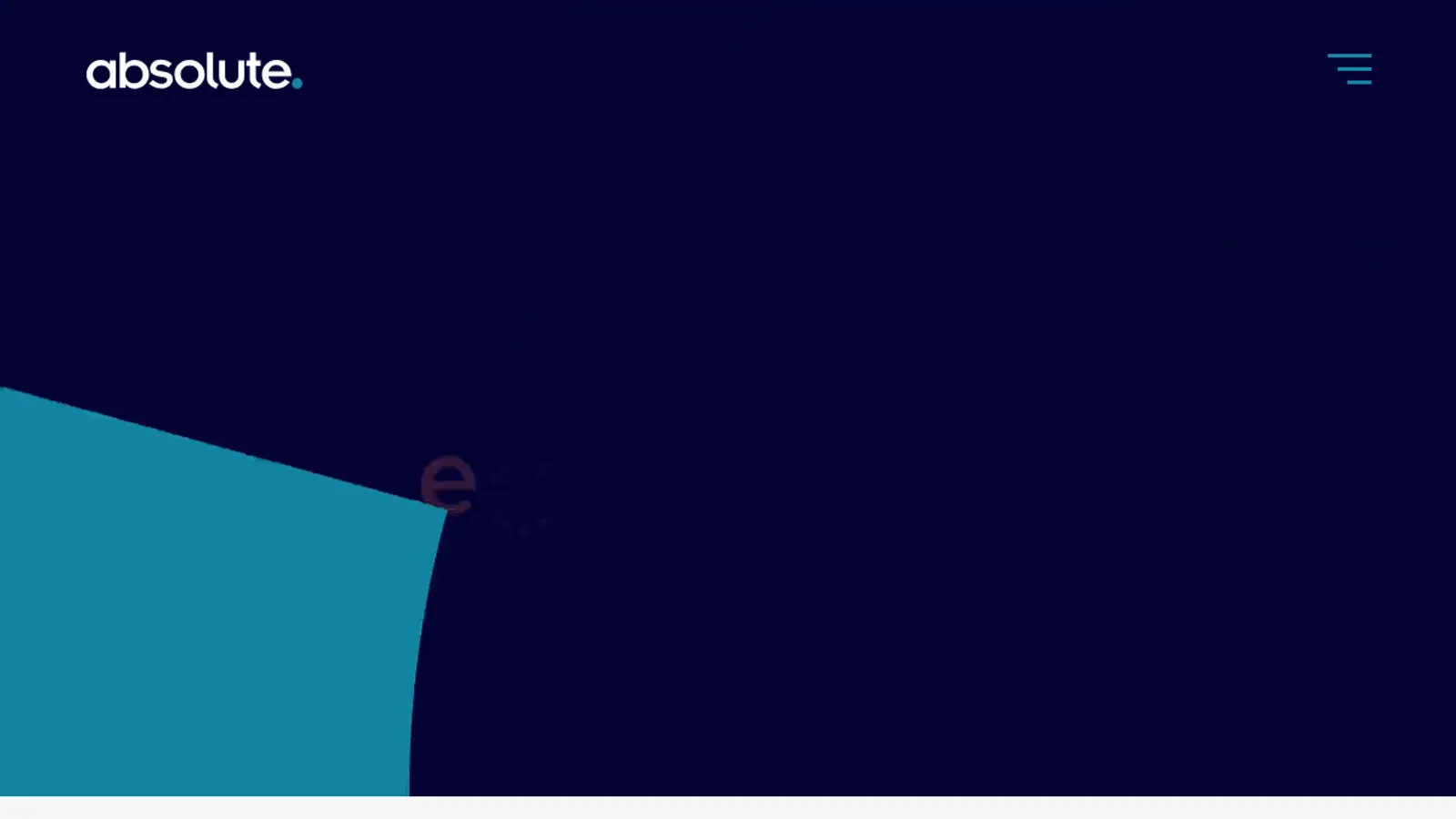 Screenshot of the Absolute homepage