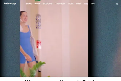 Screenshot of the HelloCorp homepage