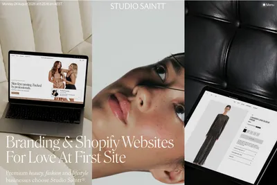 Screenshot of the Studio Saintt homepage