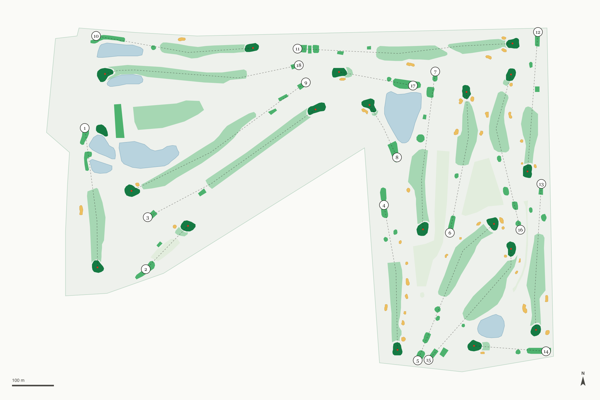 Map of Timberwood Golf Club