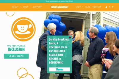 ExtraSpecialTeas website homepage