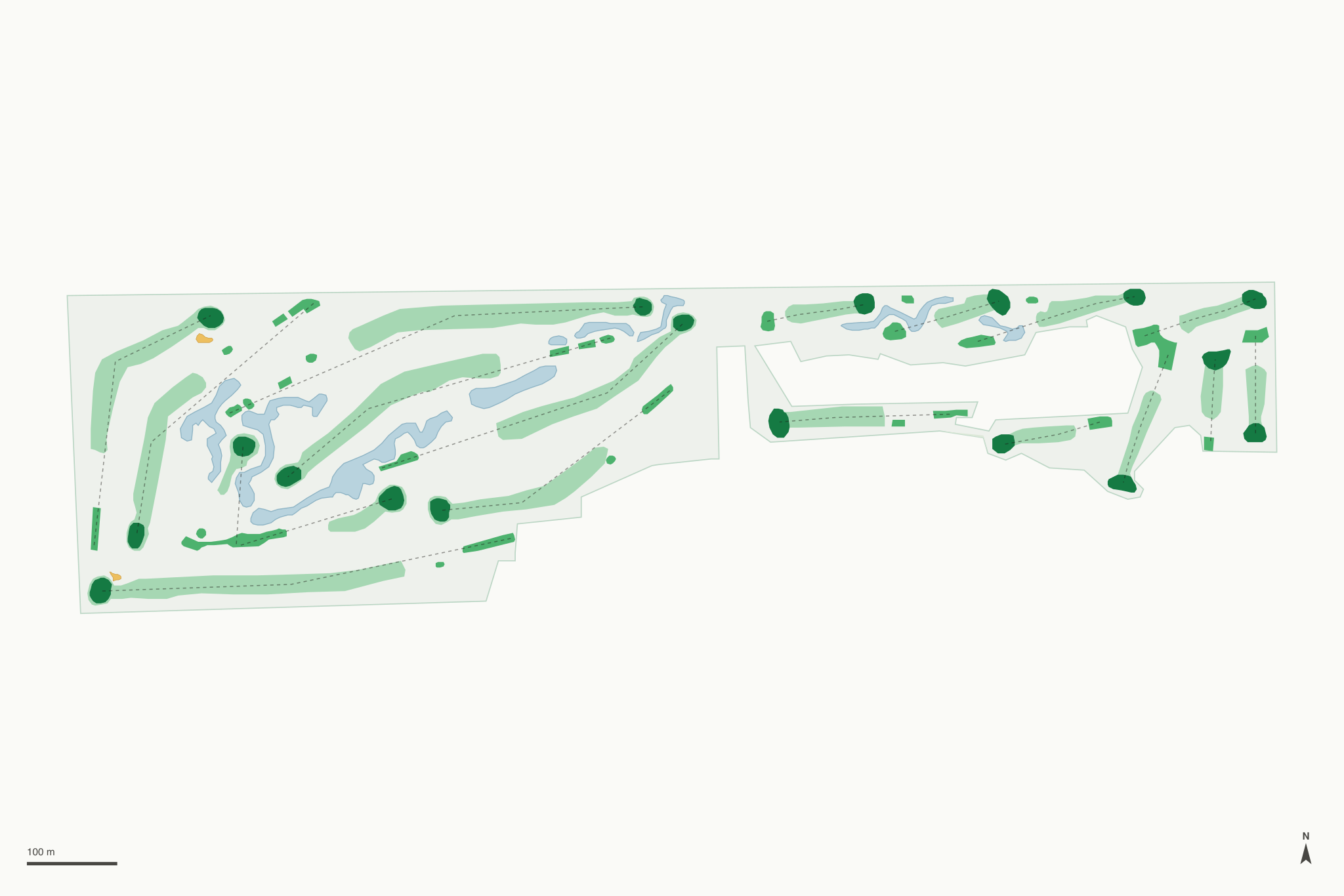 Map of Terrace View Golf Course