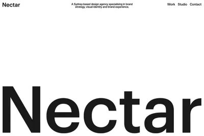 Screenshot of the Nectar & Co homepage