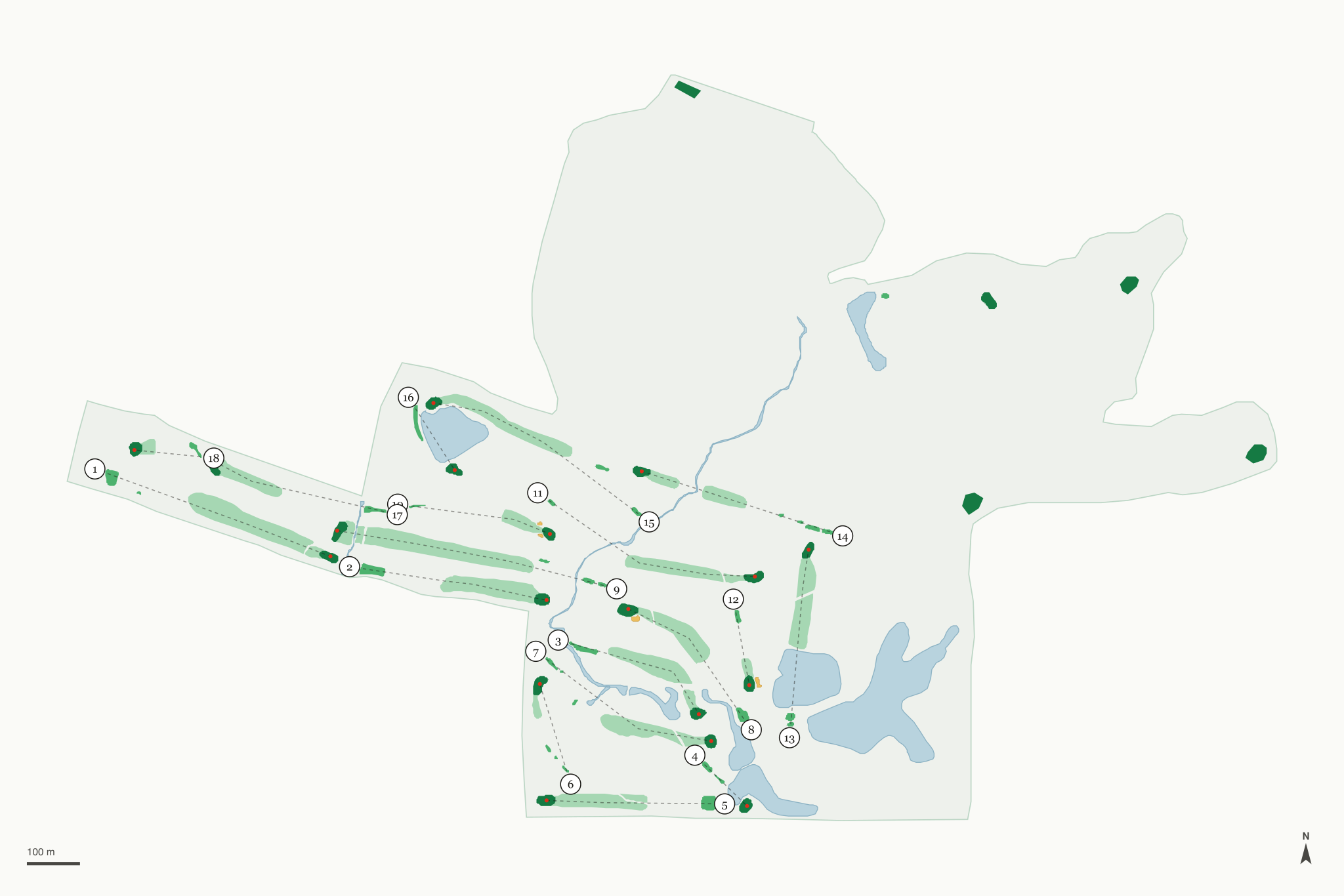 Map of Columbia Bridges
