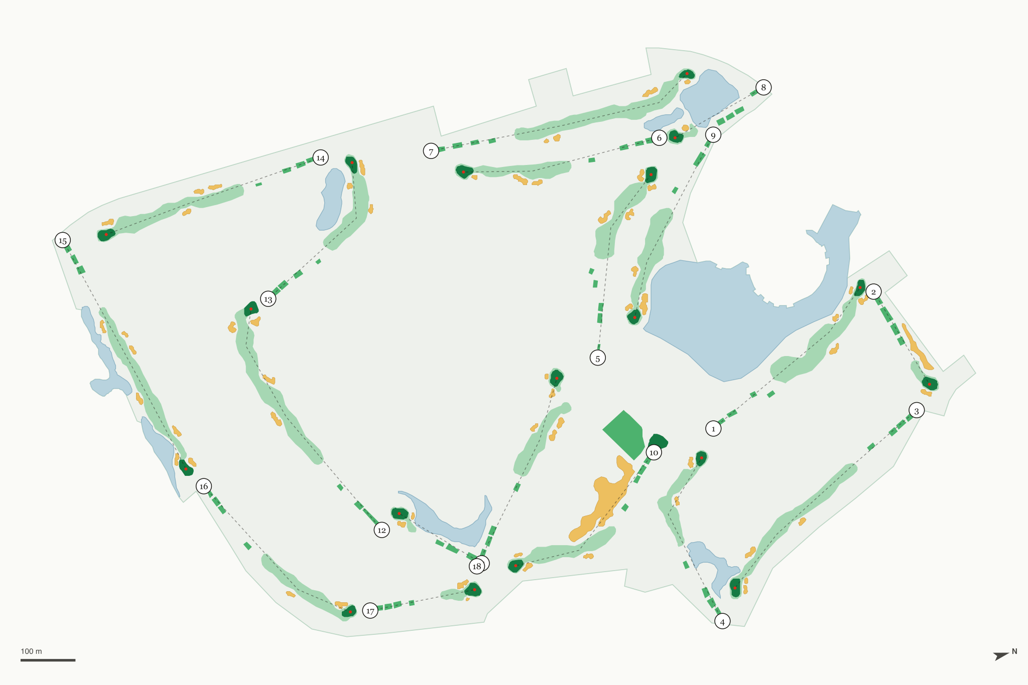 Map of Palm Harbor Golf Club