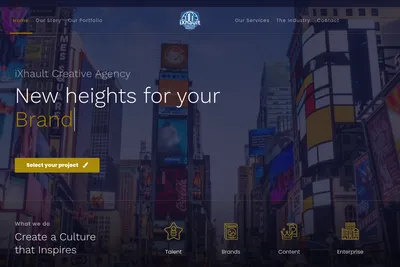Screenshot of the iXhault LLC homepage