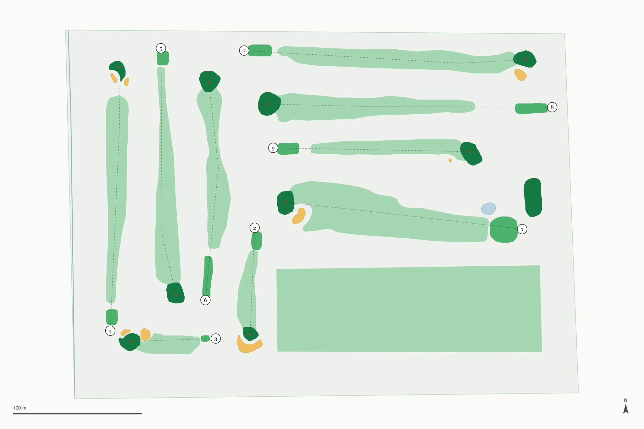 Map of Escalon Golf Course