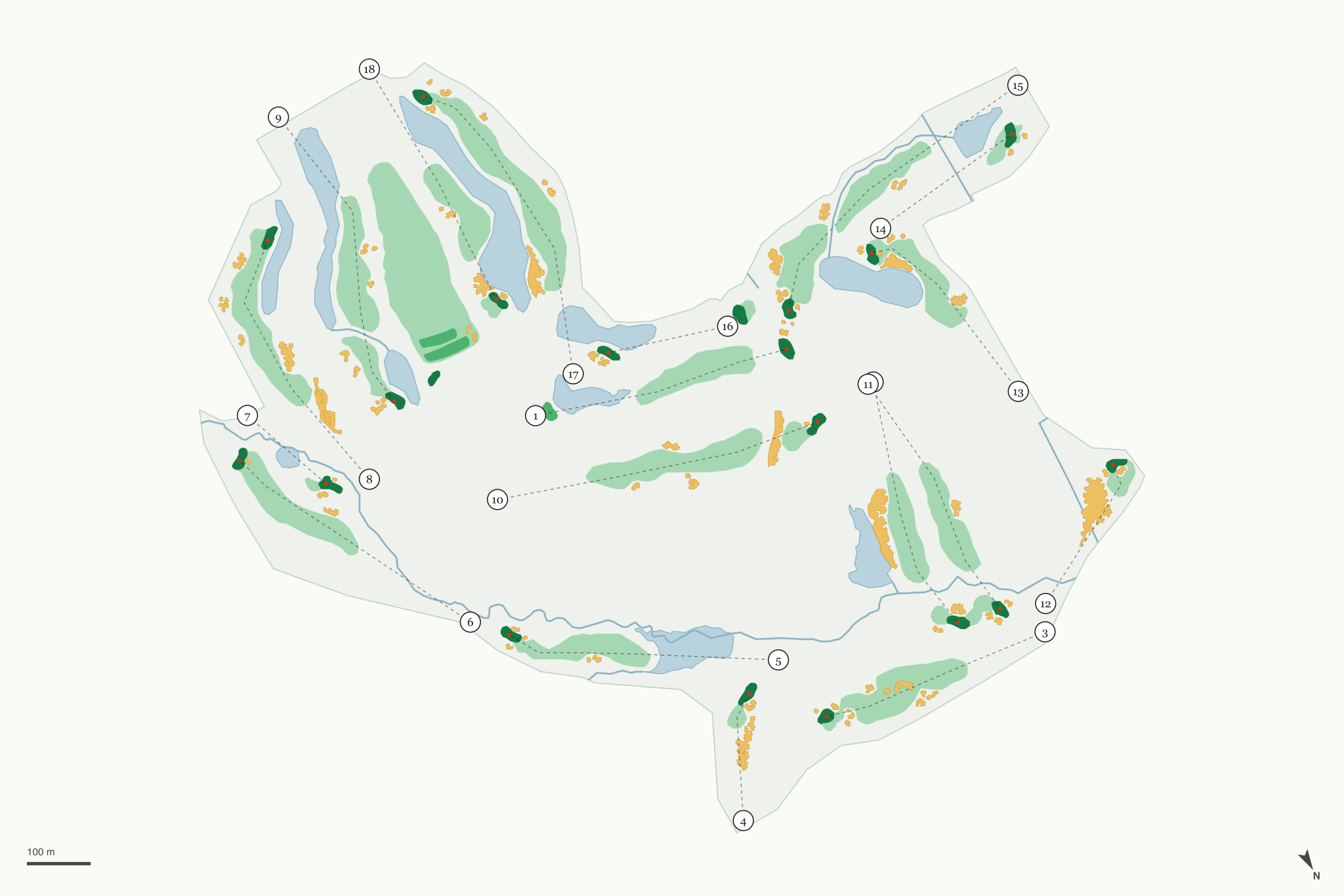 Map of Bridges Golf & Country Club