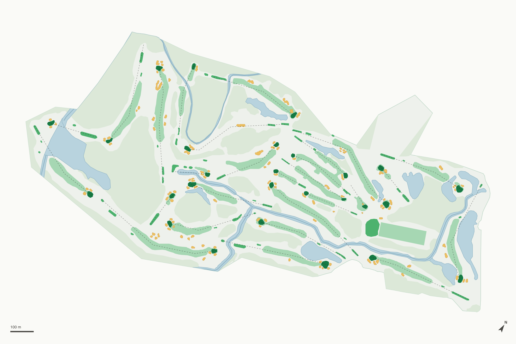 Map of Disney's Oak Trail Golf Course