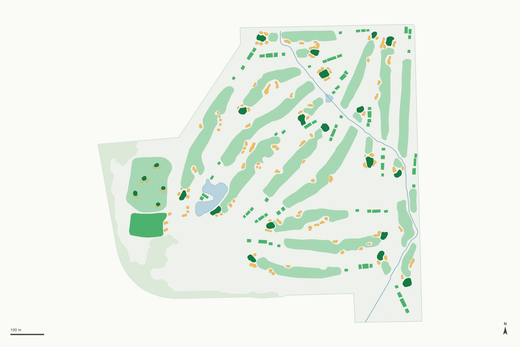 Map of The Oak Park Country Club