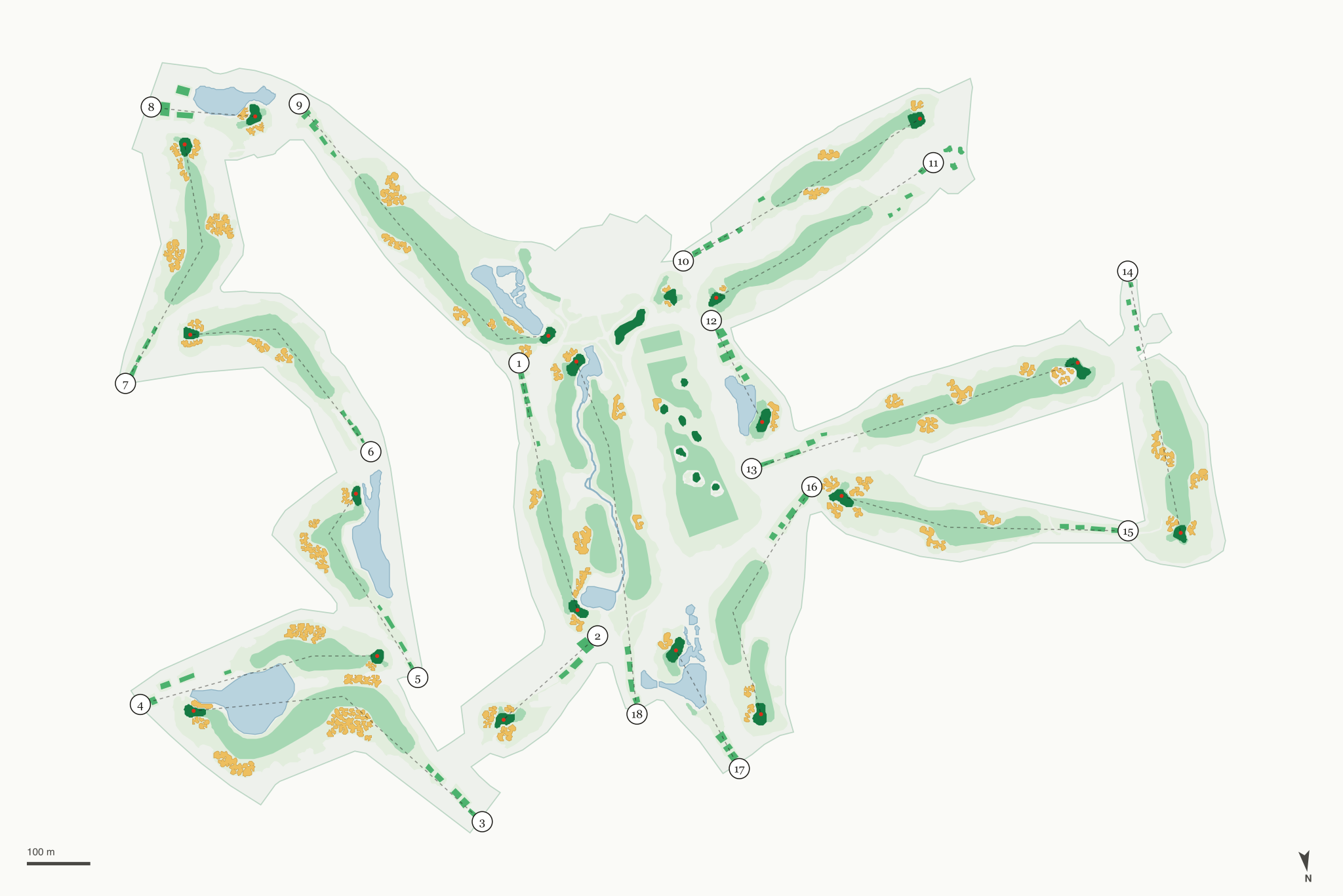 Map of Southern Highlands Golf Club